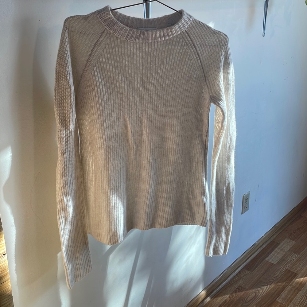 Vince ribbed cashmere crewneck sweater